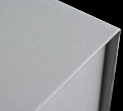 gift box magnetic triple (3pcs) -  white linen #6